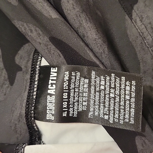 NWOT PINK active crop camo yoga pants w pockets size XL - Picture 4 of 4